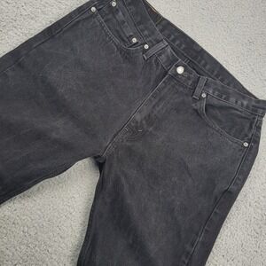 Levi's 505 Jeans Mens W36 L30 Black Denim Straight Leg‎ Regular Fit